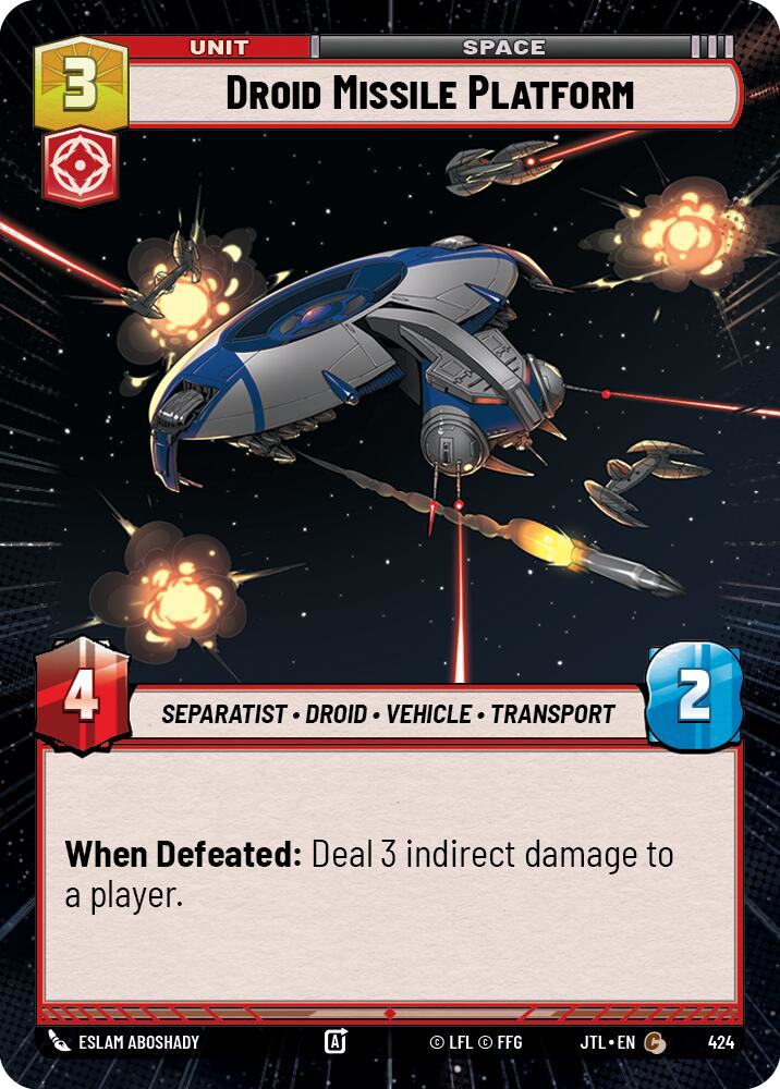 Droid Missile Platform, Jump to Lightspeed Card Art