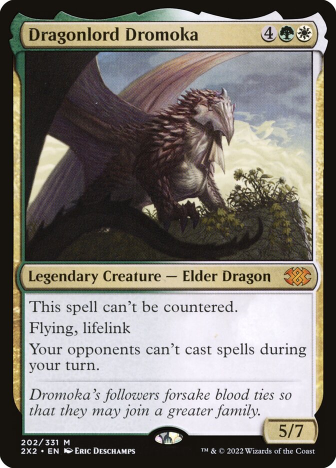 Dragonlord Dromoka, Double Masters 2022 Card Art