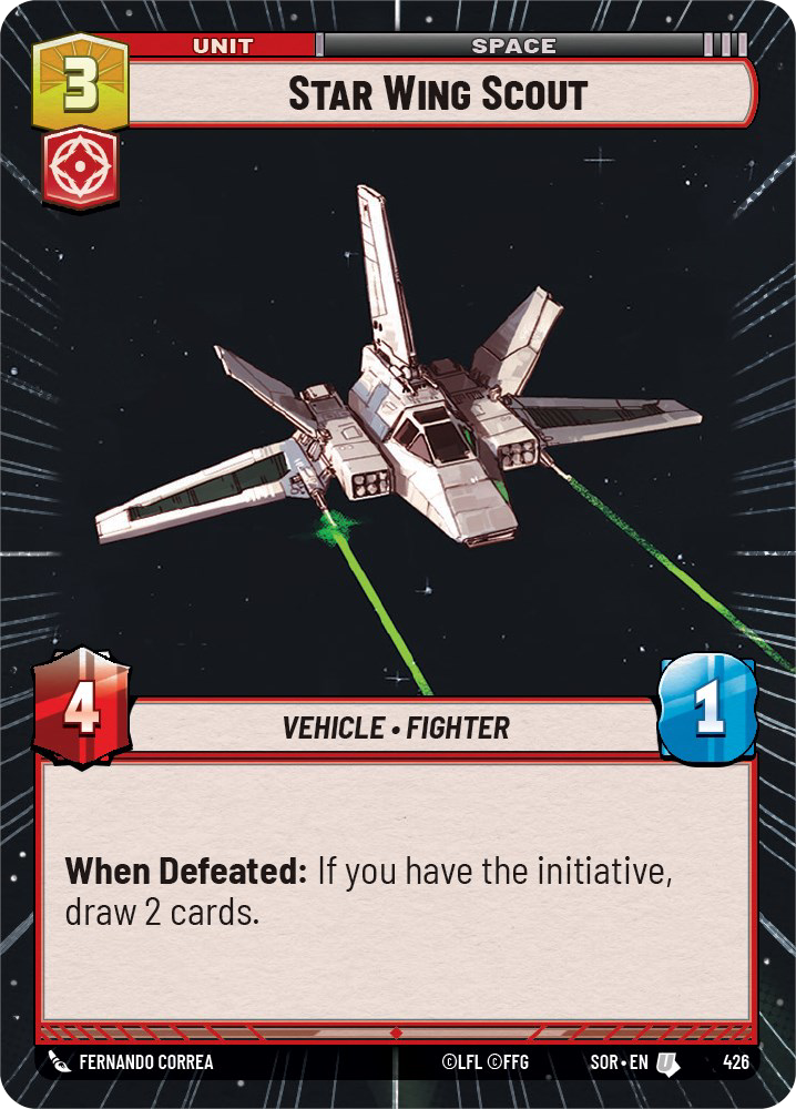 Star Wing Scout, Spark of Rebellion Card Art