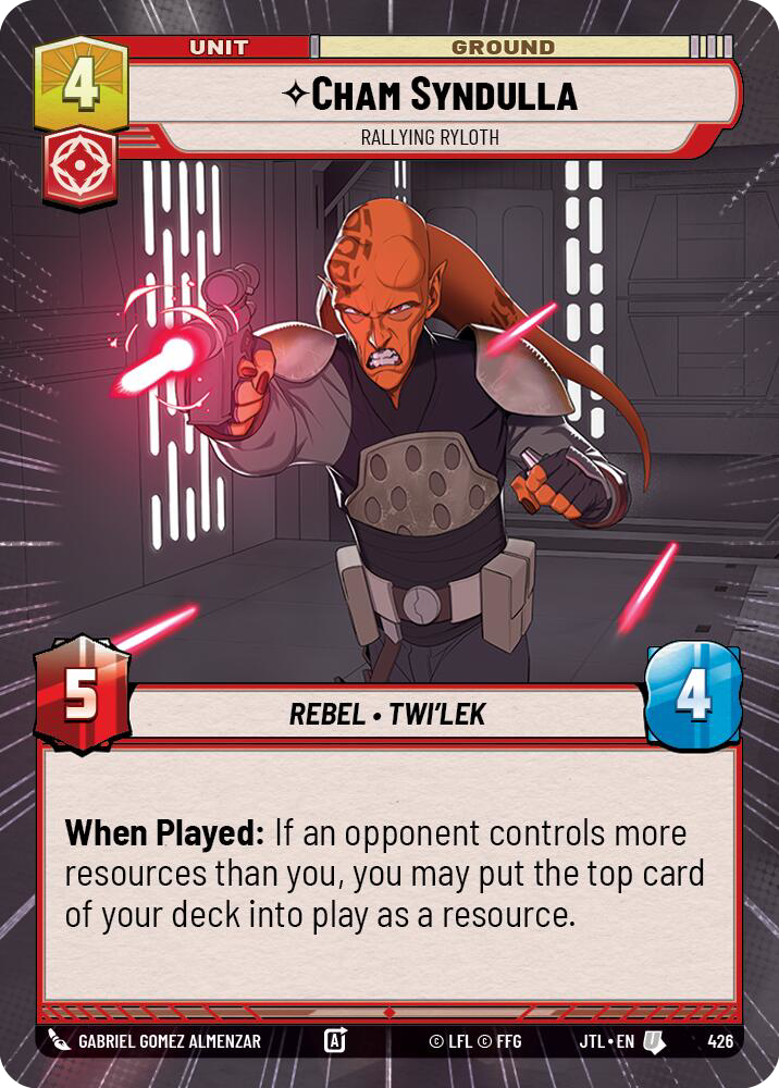 Cham Syndulla, Rallying Ryloth, Jump to Lightspeed Card Art
