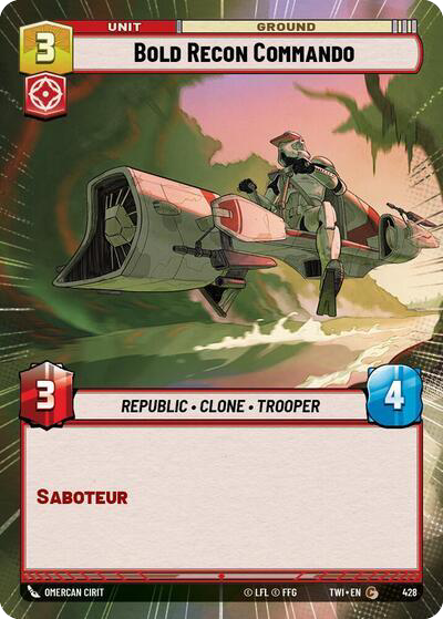 Bold Recon Commando, Twilight of the Republic Card Art