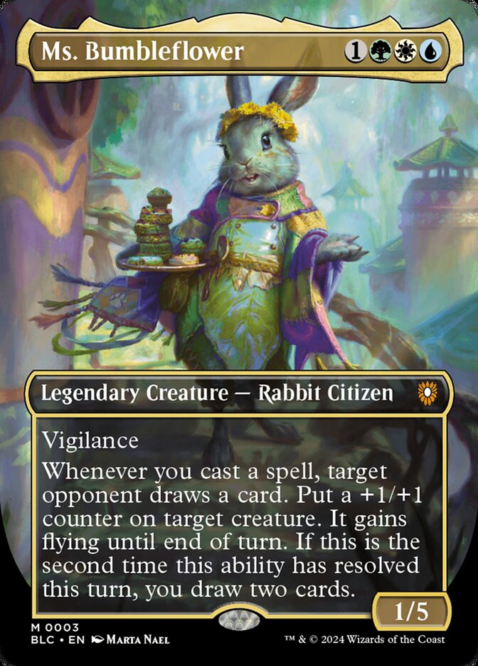 Ms. Bumbleflower, Bloomburrow commander Card Art