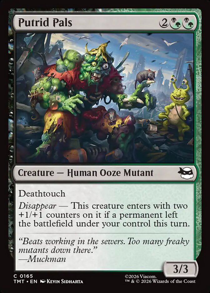 Putrid Pals, Teenage Mutant Ninja Turtles Card Art
