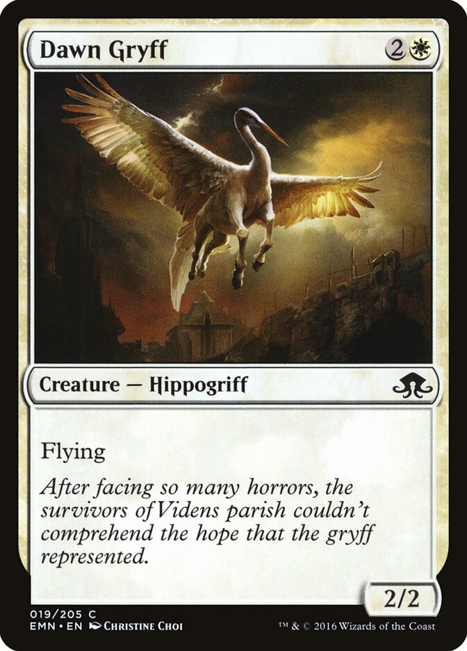 Dawn Gryff, Eldritch Moon Card Art