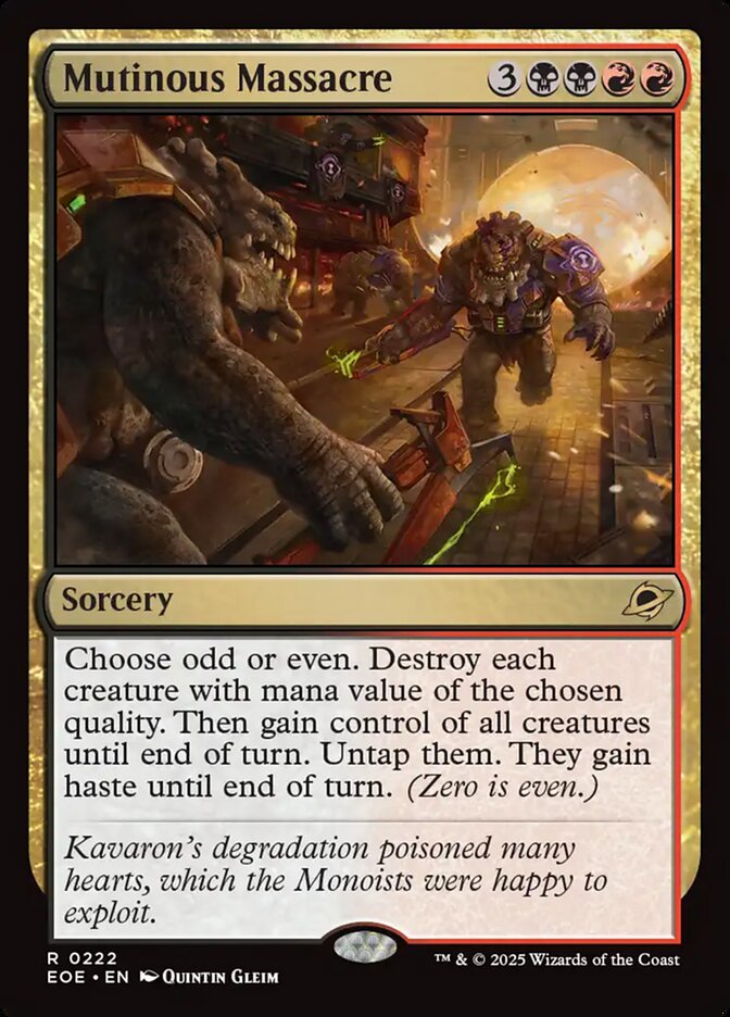 Mutinous Massacre, Edge Of Eternities Card Art