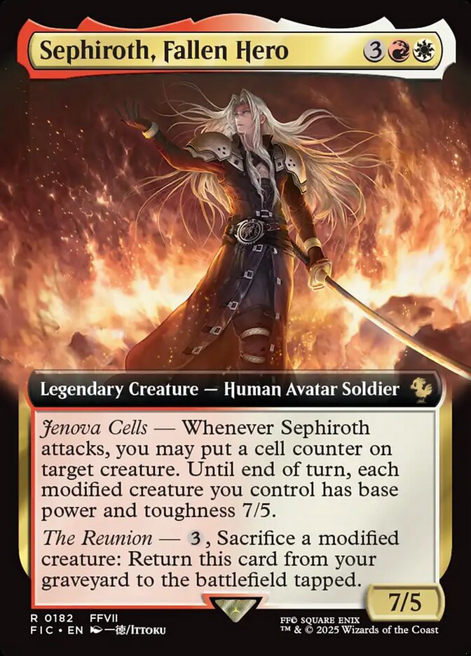 Sephiroth, Fallen Hero, Final fantasy commander Card Art