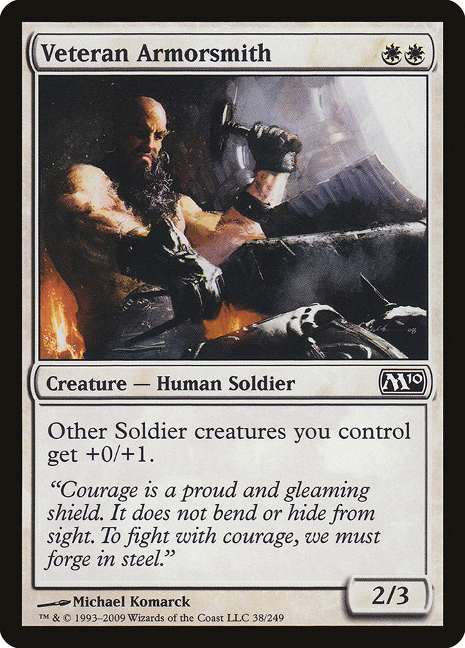 Veteran Armorsmith, Magic 2010 Card Art