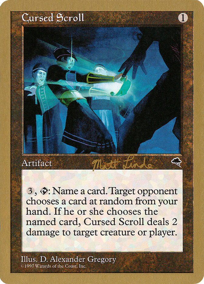 Cursed Scroll, World Championship Decks 1999 Card Art