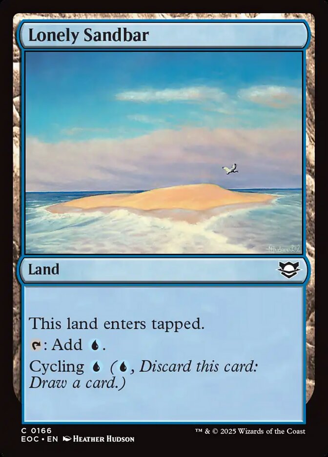 Lonely Sandbar, Edge Of Eternities Commander Card Art