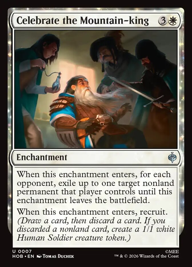 Celebrate the Mountain-king, The Hobbit Card Art
