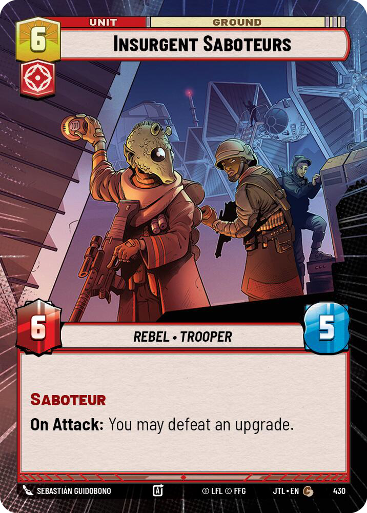 Insurgent Saboteurs, Jump to Lightspeed Card Art