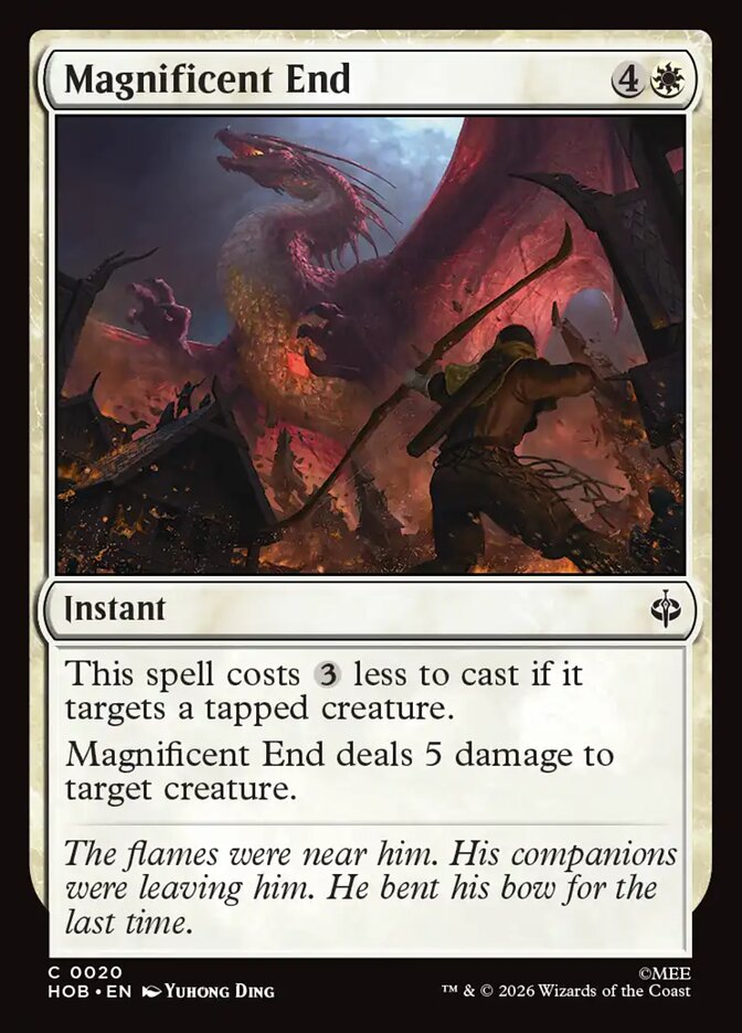 Magnificent End, The Hobbit Card Art
