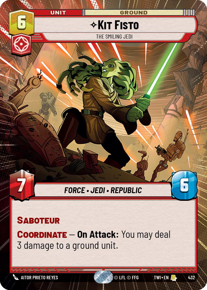 Kit Fisto, The Smiling Jedi, Twilight of the Republic Card Art