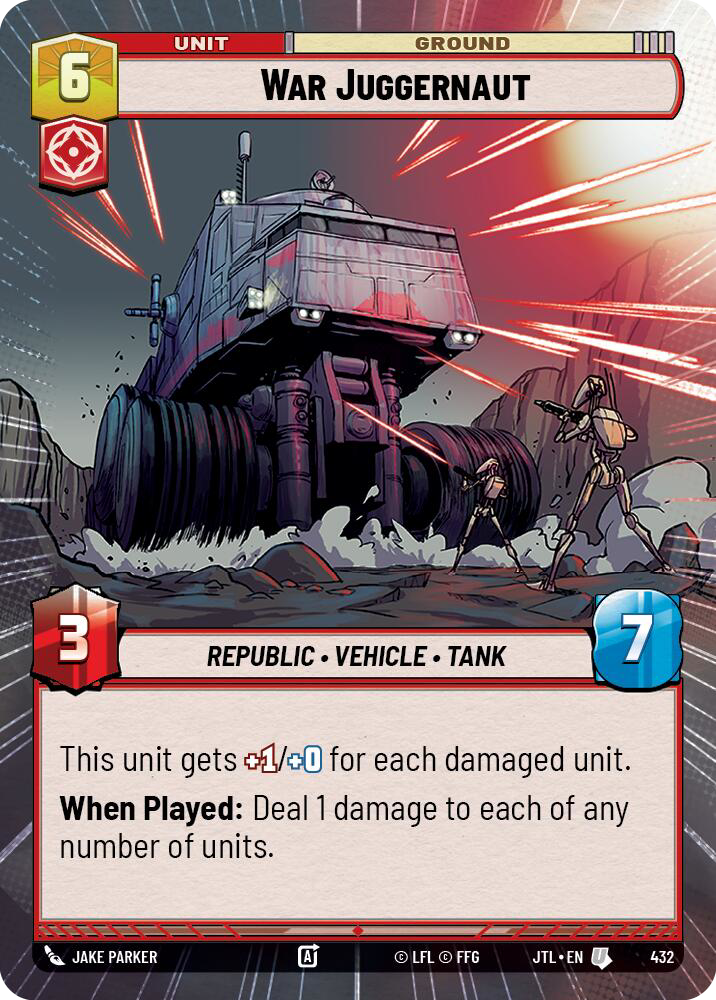 War Juggernaut, Jump to Lightspeed Card Art