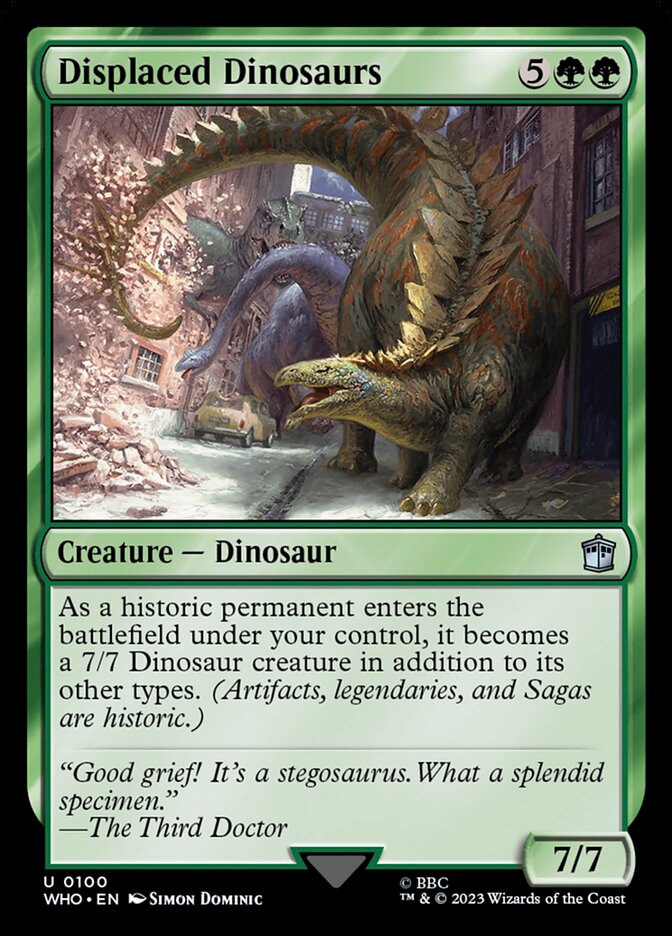 Displaced Dinosaurs, Doctor Who Card Art