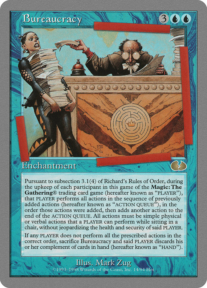 Bureaucracy, Unglued Card Art