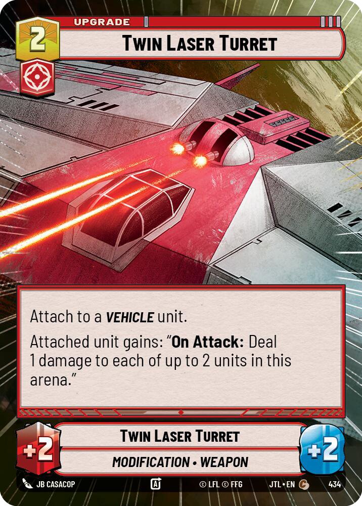 Twin Laser Turret, Jump to Lightspeed Card Art