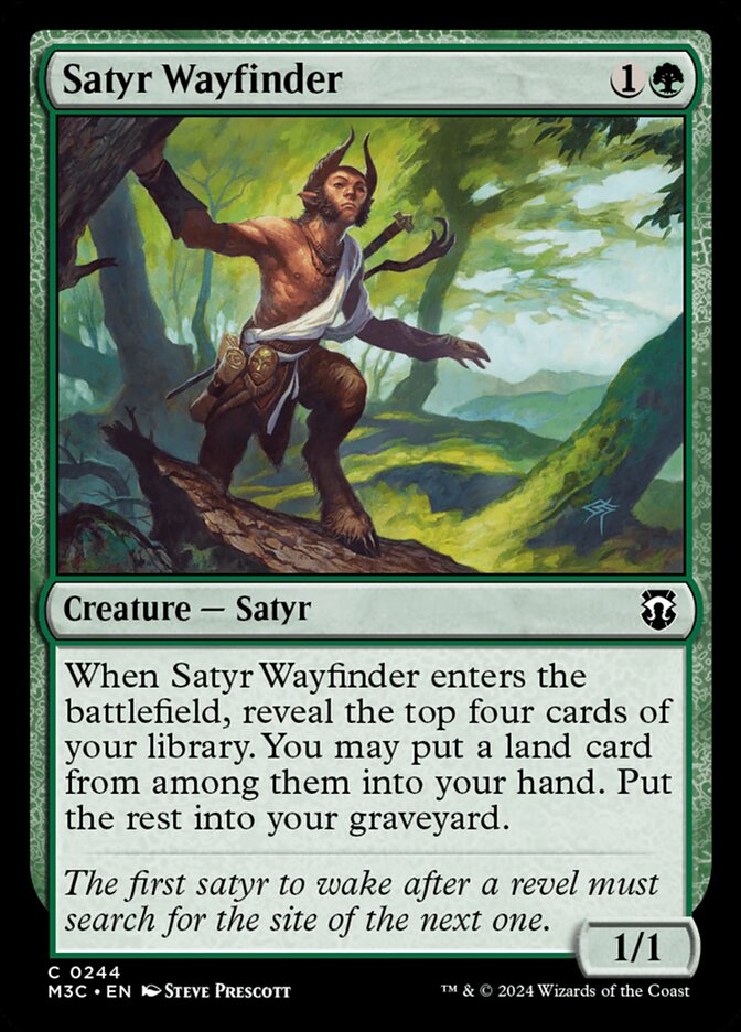 Satyr Wayfinder, Modern Horizons 3 Commander Card Art