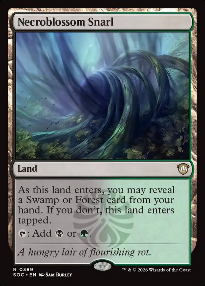 Necroblossom Snarl, Secrets Of Strixhaven Commander Card Art