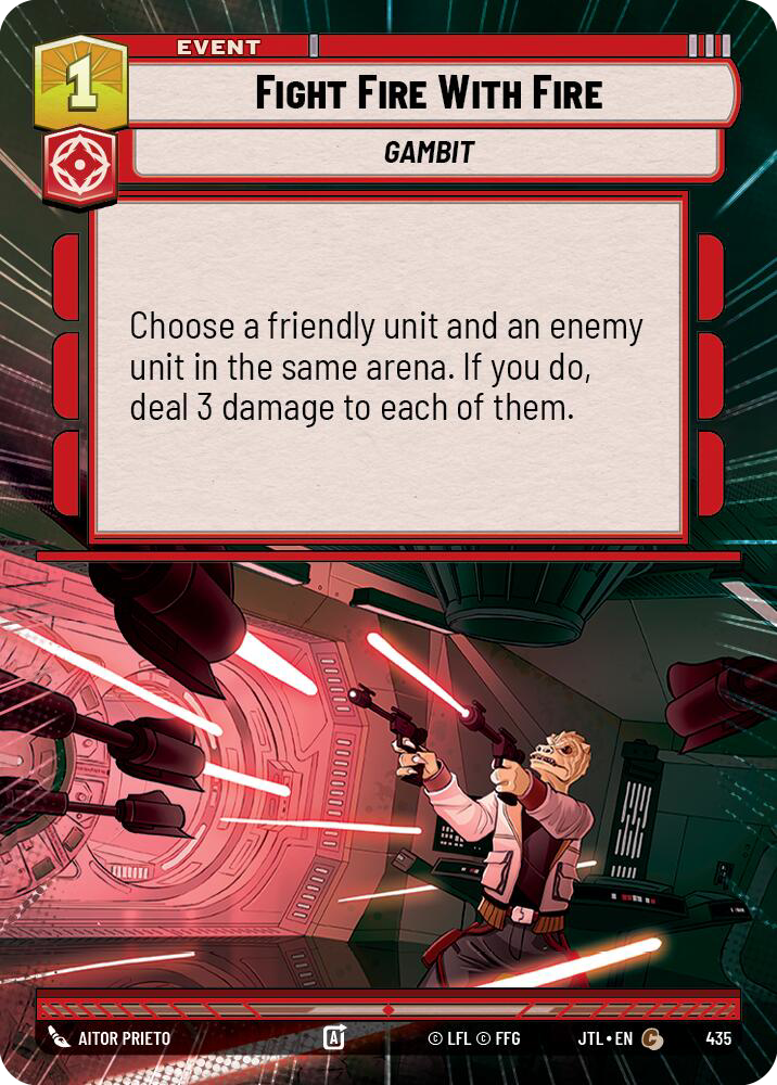 Fight Fire With Fire, Jump to Lightspeed Card Art