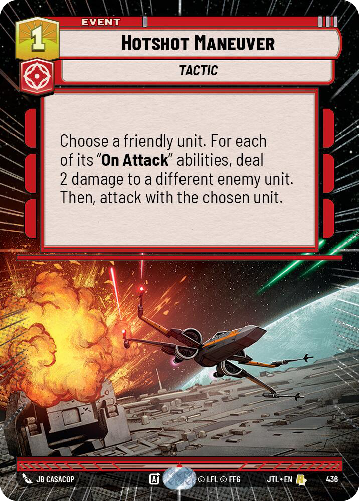 Hotshot Maneuver, Jump to Lightspeed Card Art