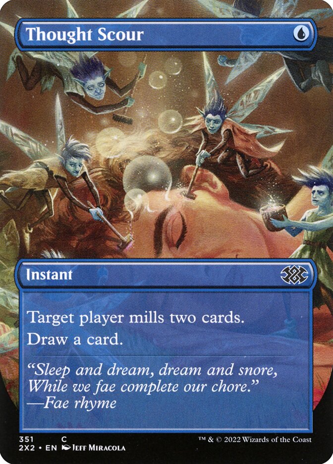 Thought Scour, Double Masters 2022 Card Art