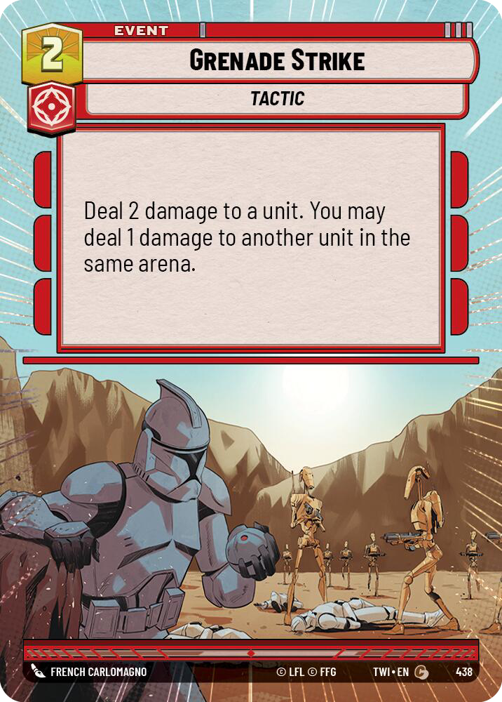 Grenade Strike, Twilight of the Republic Card Art