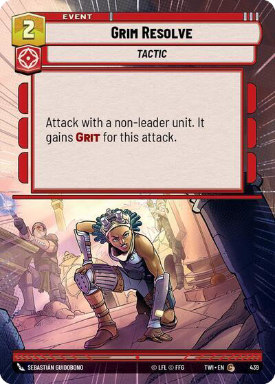 Grim Resolve, Twilight of the Republic Card Art