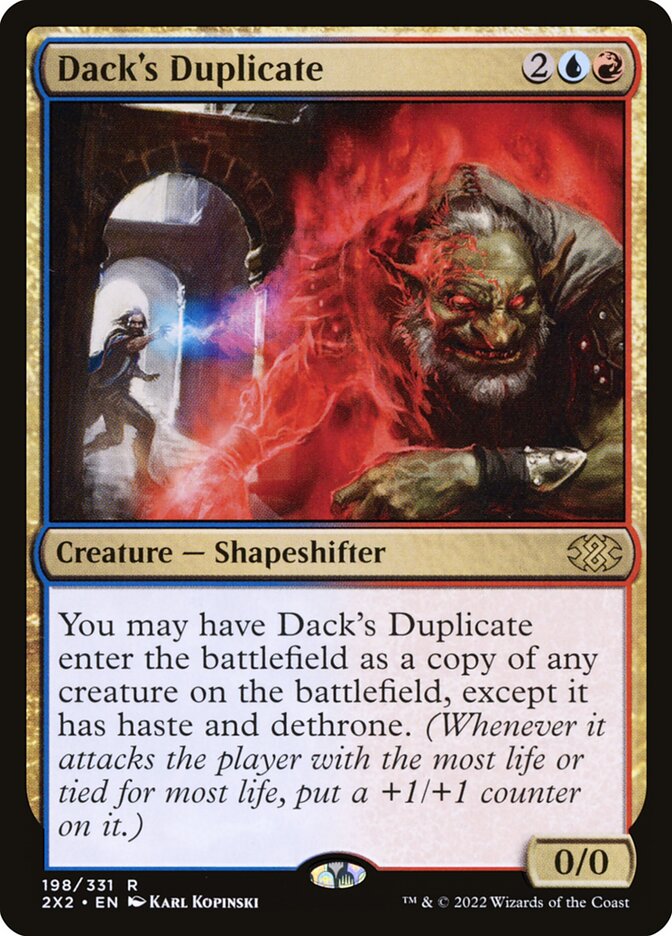 Dack's Duplicate, Double masters 2022 Card Art