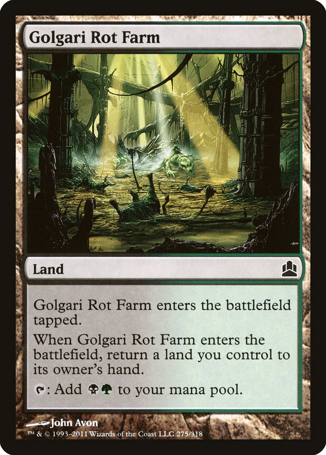 Golgari Rot Farm, Commander 2011 Card Art