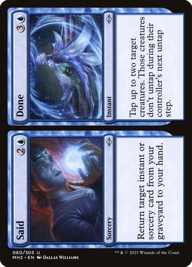 Said // Done, Modern horizons 2 Card Art