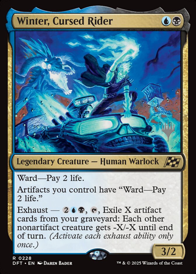 Winter, Cursed Rider, Aetherdrift promos Card Art
