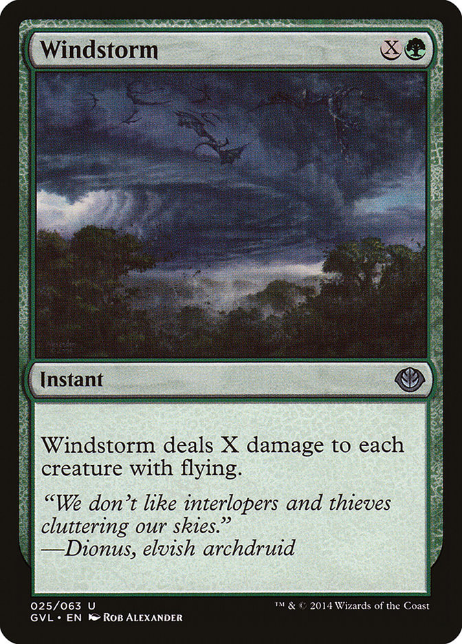 Windstorm, Duel Decks Anthology: Garruk Vs. Liliana Card Art
