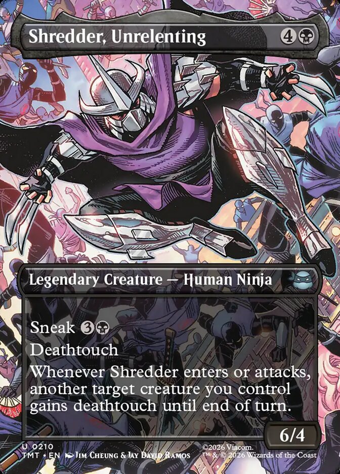 Shredder, Unrelenting, Teenage Mutant Ninja Turtles Card Art