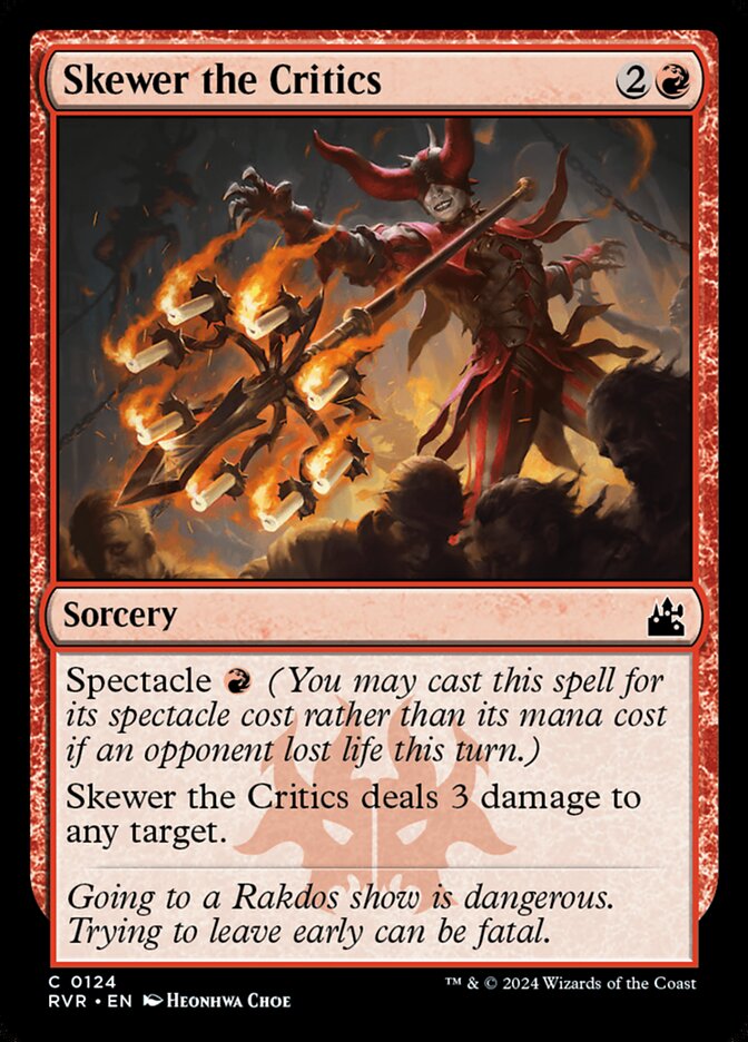 Skewer the Critics, Ravnica remastered Card Art