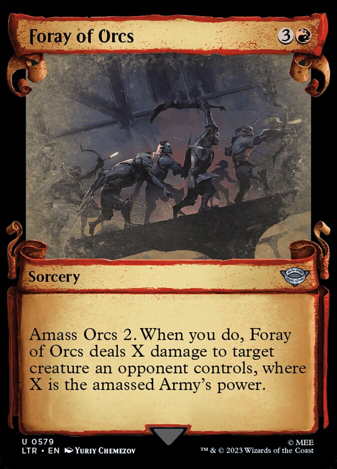 Foray of Orcs, The lord of the rings: tales of middle-earth Card Art