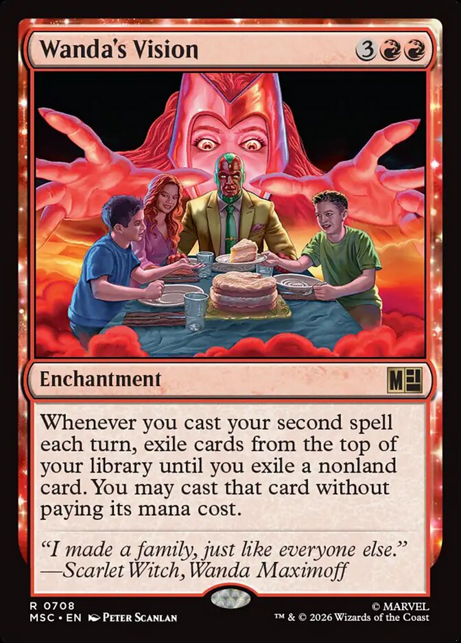 Wanda's Vision, Marvel Super Heroes Commander Card Art