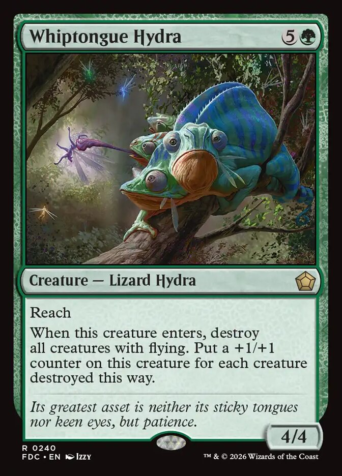 Whiptongue Hydra, Foundations Commander Card Art