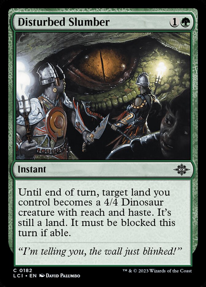 Disturbed Slumber, The lost caverns of ixalan Card Art