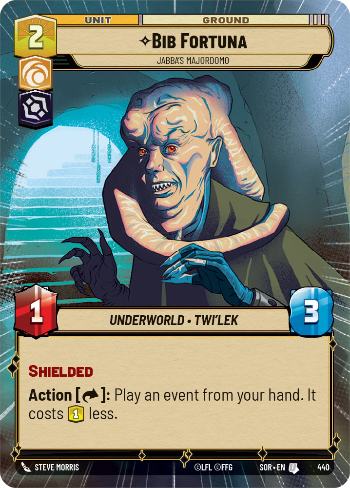 Bib Fortuna, Jabba's Majordomo, Spark of Rebellion Card Art