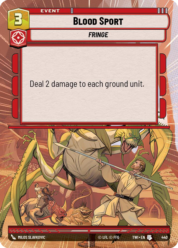 Blood Sport, Twilight of the Republic Card Art