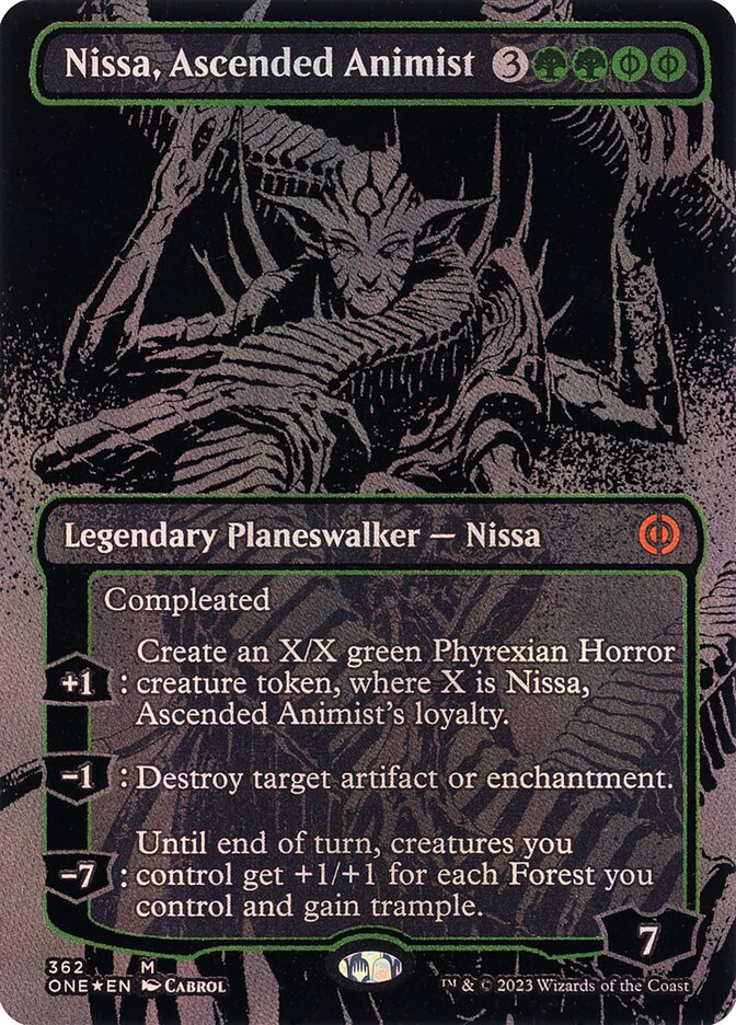Nissa, Ascended Animist - Oilslick Foil