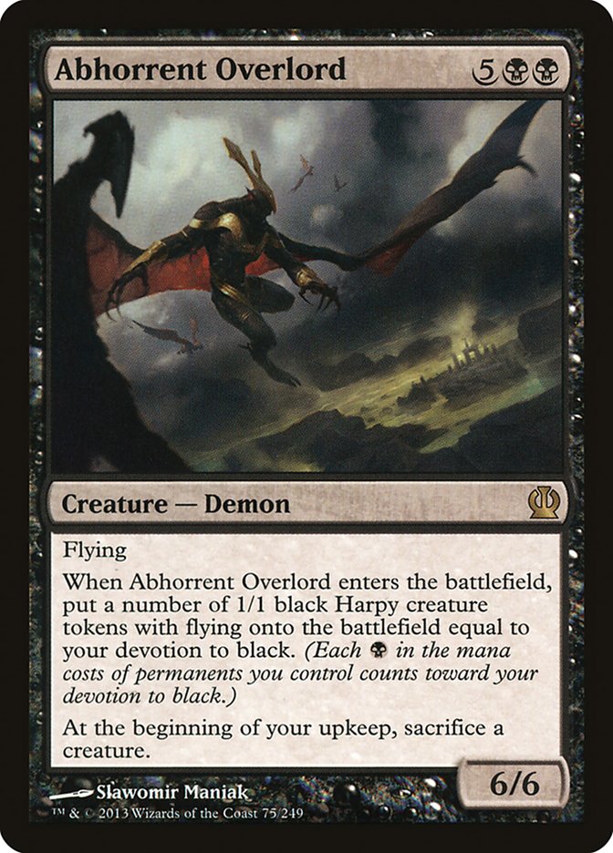 Abhorrent Overlord, Theros Card Art