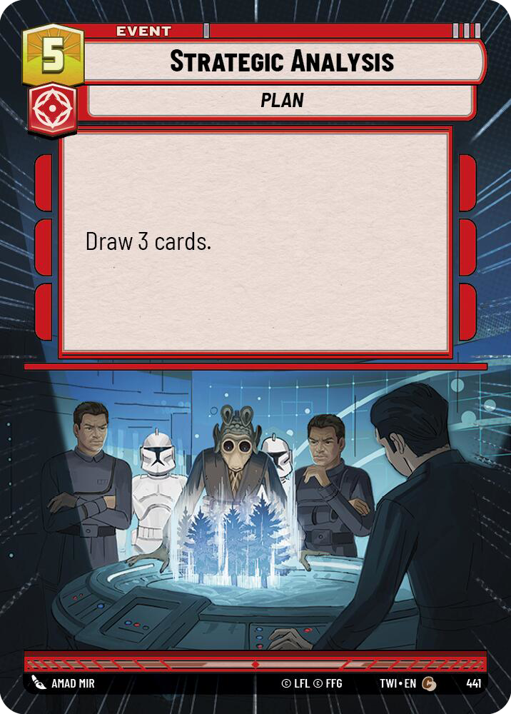 Strategic Analysis, Twilight of the Republic Card Art