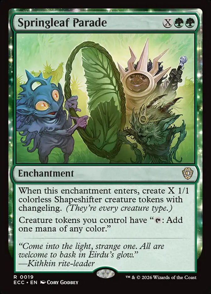 Springleaf Parade, Lorwyn Eclipsed Commander Card Art