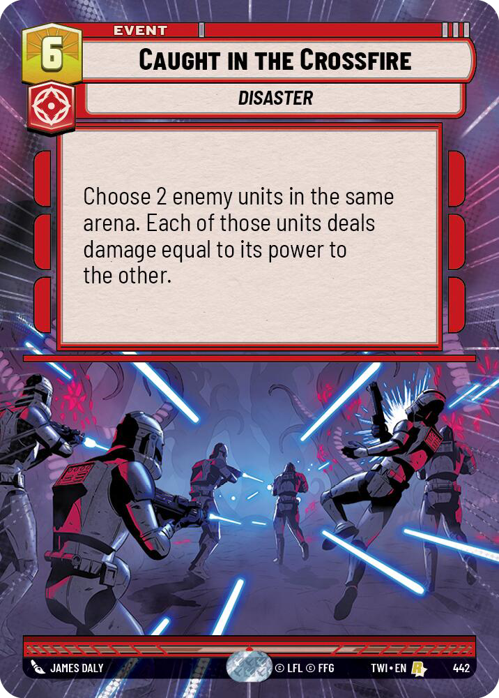 Caught in the Crossfire, Twilight of the Republic Card Art