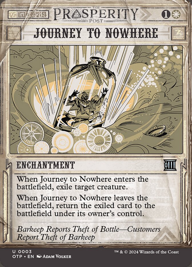 Journey to Nowhere, Breaking News Card Art