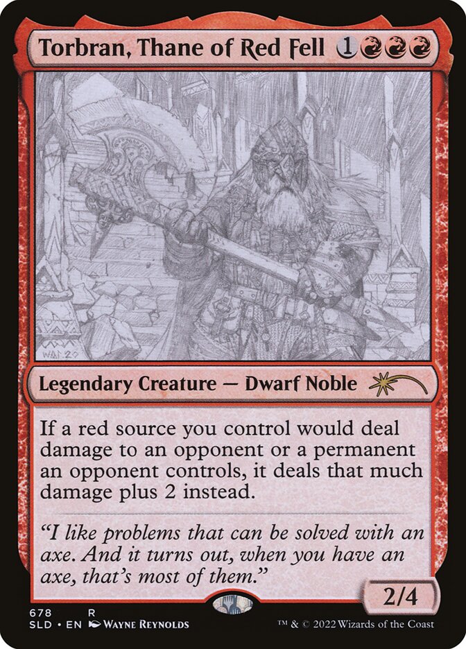 Torbran, Thane of Red Fell, Secret Lair Drop Card Art