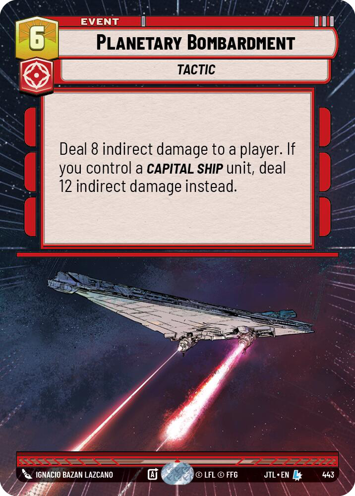 Planetary Bombardment, Jump to Lightspeed Card Art