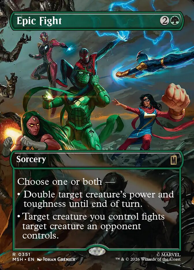 Epic Fight, Marvel Super Heroes Card Art